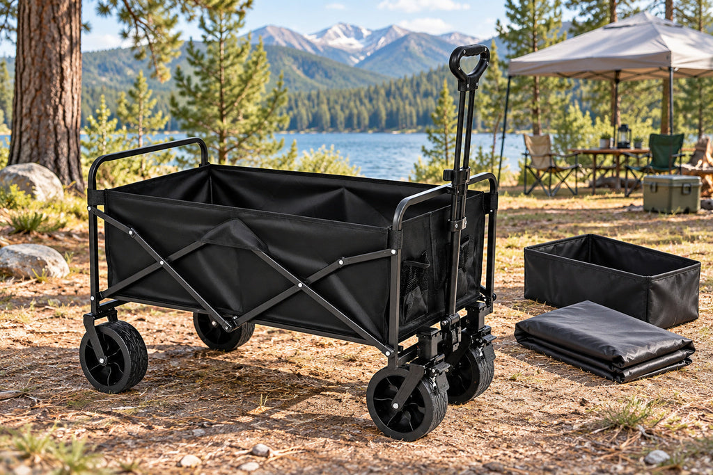 Finvizo 460lbs Big Wheels Wagon for outdoor cargo - wagon accessories