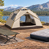 Finvizo instant tent sleep planning scene - camping cot vs air mattress