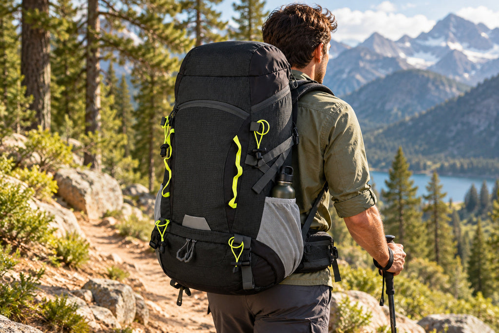 Finvizo 50L Camping Backpack with Rain Cover for outdoor use - is a 45l or 50l backpack better for hiking?