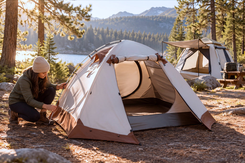 Finvizo 2-Person Backpacking Tent for setup comparison - which pop up tent is easiest to set up?