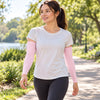 Finvizo pink arm sleeves for an outdoor walk - pink arm sleeve
