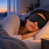 Finvizo 3D sleep mask for side sleeping - black eye mask