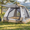 Finvizo Instant Cabin Tent with Porch for a family campsite - 3 room tent