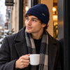Finvizo Winter Beanie Hats 4-Pack for city commuting - wool fisherman beanie
