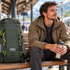 Finvizo 50L Camping Backpack for station travel - lockable backpack
