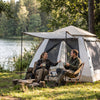 Finvizo cabin tent for family camping - tent with good ventilation