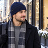 Finvizo winter hat for city commuting - brimmed beanie