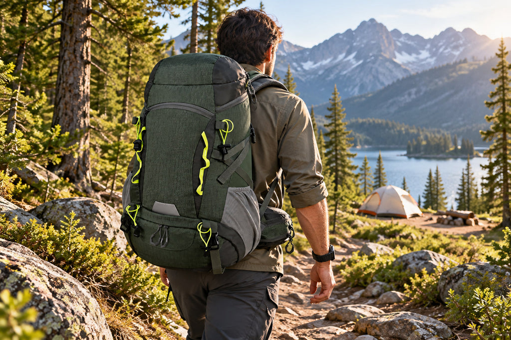 Finvizo 50L Camping Backpack for camping loads beyond a 20l backpack