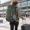 Finvizo 50L Camping Backpack carried separately while comparing a backpack with trolley sleeve