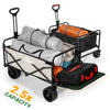 Finvizo folding wagon cart loaded with camping gear and a canopy