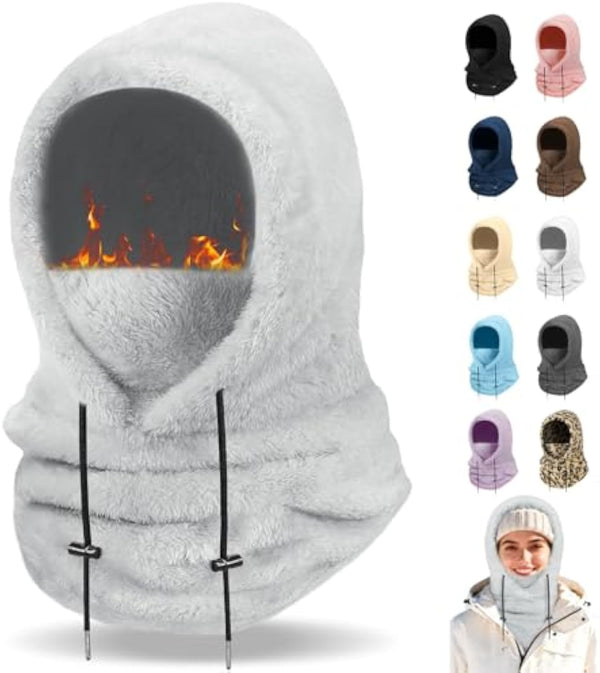 Finvizo Winter Balaclava Ski Mask - Lightgrey
