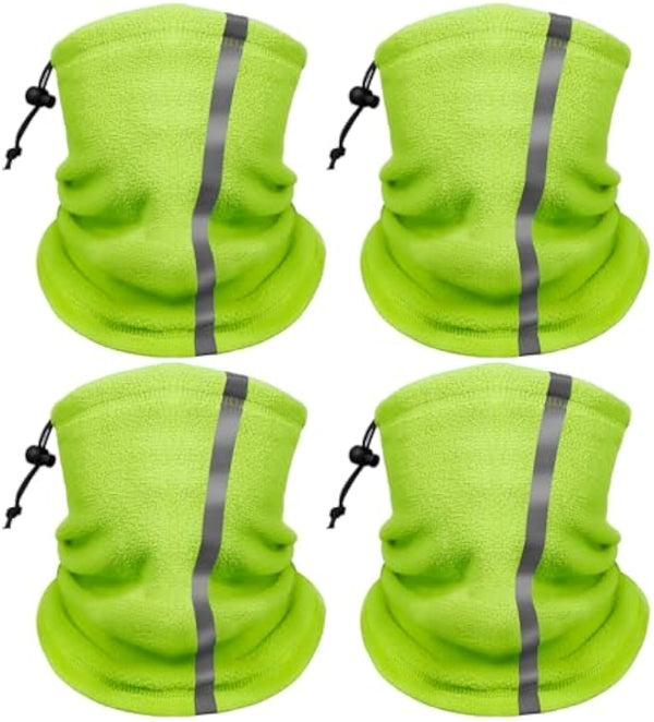 Finvizo Winter Neck Warmer Gaiter (4 Pack) - Neon Green
