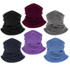Finvizo Winter Fleece Neck Gaiter (4-Pack/6-Pack) | Windproof Thermal Tube Scarf & Helmet Liner for Men Women