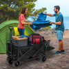 Foldable Wagon Carts with Extended Tailgate 600 LBS