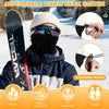 Windproof fleece neck gaiter 4 pack for skiing and cold weather sports