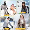 Windproof fleece balaclava ski mask with drawstring for winter sports