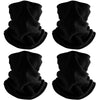 Finvizo Adjustable Winter Neck Warmer (4/6 Pack) | Fleece Ski Face Mask with Drawstring for Snowboard & Running