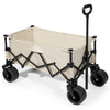 Finvizo space-efficient collapsible wagon cart with 600 lbs load capacity